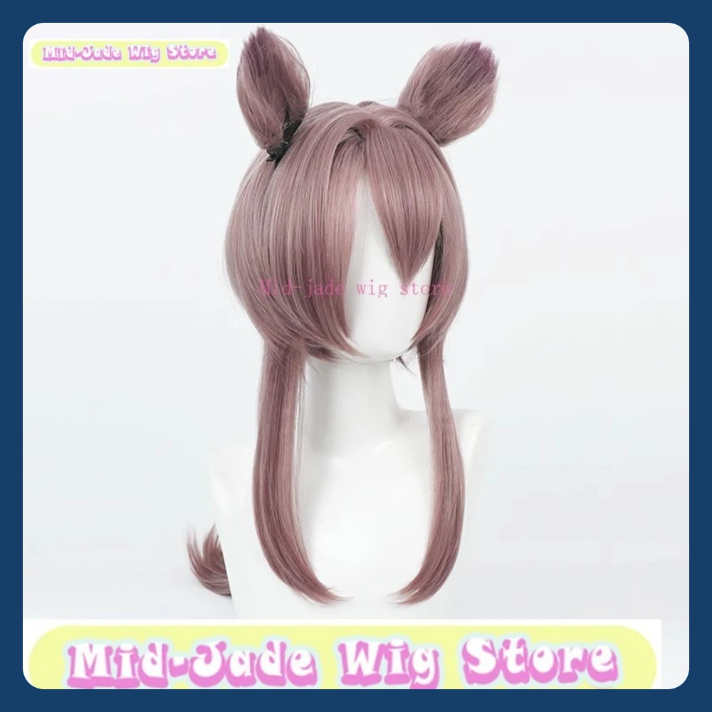 منتصف اليشم شعر مستعار مخزن الفرسان لين Yuxia شعر مستعار تأثيري هالوين أنيمي لعبة لعب الأدوار الشعر الاصطناعية