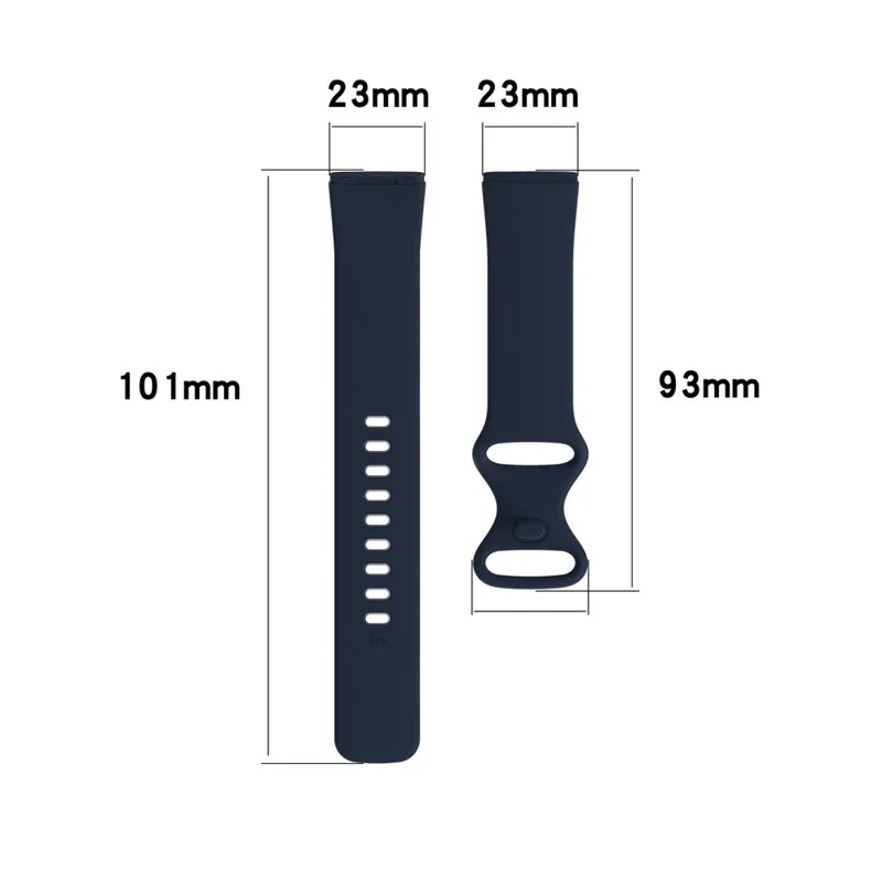 Watch Strap for Fitbit Versa 3 4 Band Sport Silicone Wristband Replacement Belt for Fitbit Sense 2 Smart Watch Bracelet Correa