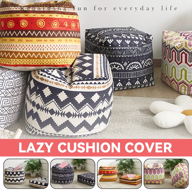 45x45x15cm Meditation Cushion Cover Unstuffed Floor Seat Pouf Moroccan Cushion Futon Cover Homestay Bay Window Tatami