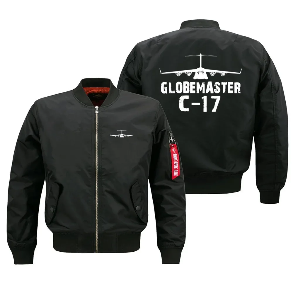 

GlobeMaster C-17 Spring Autumn Winter Pilots Military Flight Aviation Men Ma1 Bomber Jacket Outdoor Windproof Man Baseball Coats
