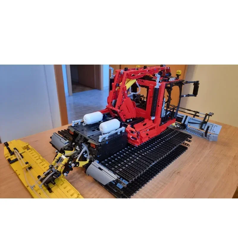 MOC-8376 Electric Remote Control Snow Cleaning Machine Assembly Stitching Building Block Model 4396 Parts Children\'s Toys