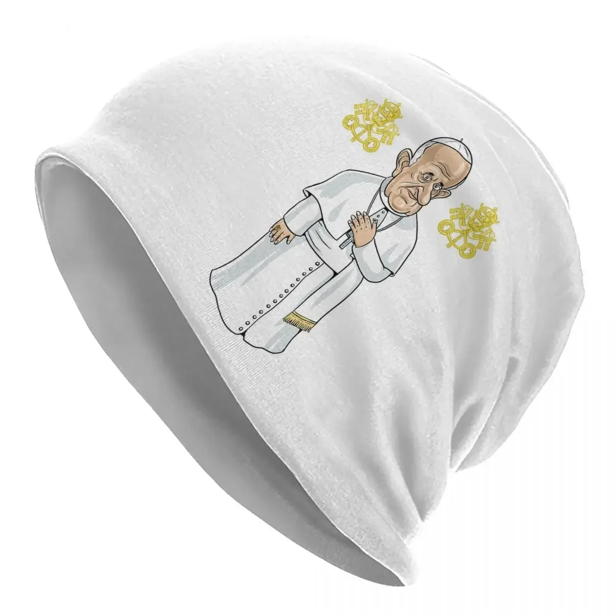 Pope Francis Warm Knitted Cap Hip Hop Bonnet Hat Autumn Winter Outdoor Beanies Hats for Men Women Adult