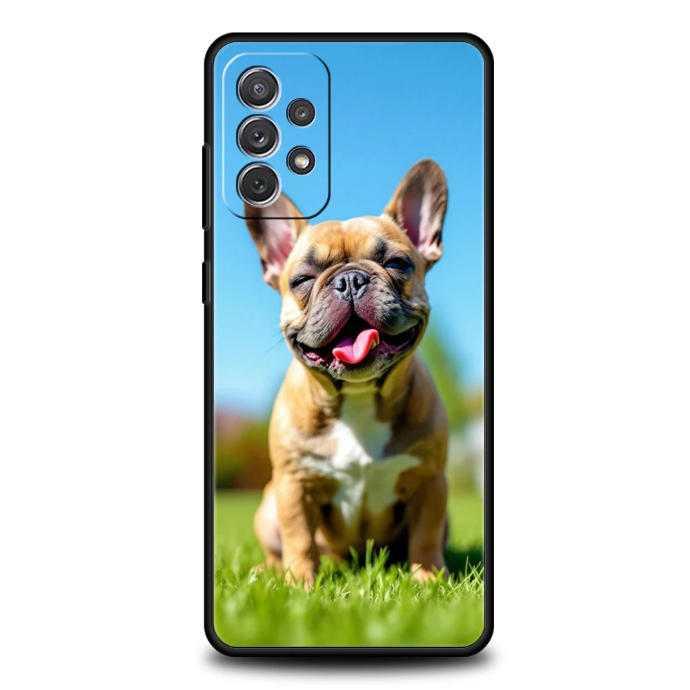Fall Für Samsung A15 A13 A35 A55 A51 A71 A41 A31 A21S A03S A05 A17 A23 A25 A33 A53 A73 5G A07 4G Abdeckung Französisch Bulldog Hund Haustier