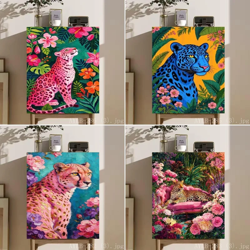 VIKAMA Jungle Leopard Floral Short Curtain Dustproof Cabinet Cover Hide Mess Shoe Rack Kitchen Storage Shelf Home Decor Curtain