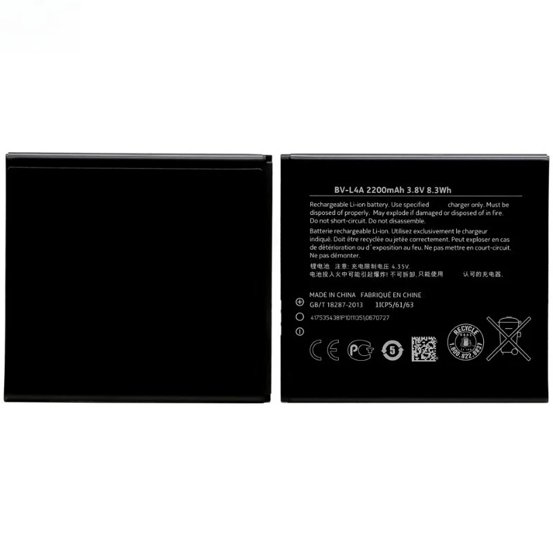 BV-L4A High Quality Phone Battery 3.8V 2200mAh For Nokia Lumia 830/ Lumia 830 RM-984 Brand New Replacement Battery