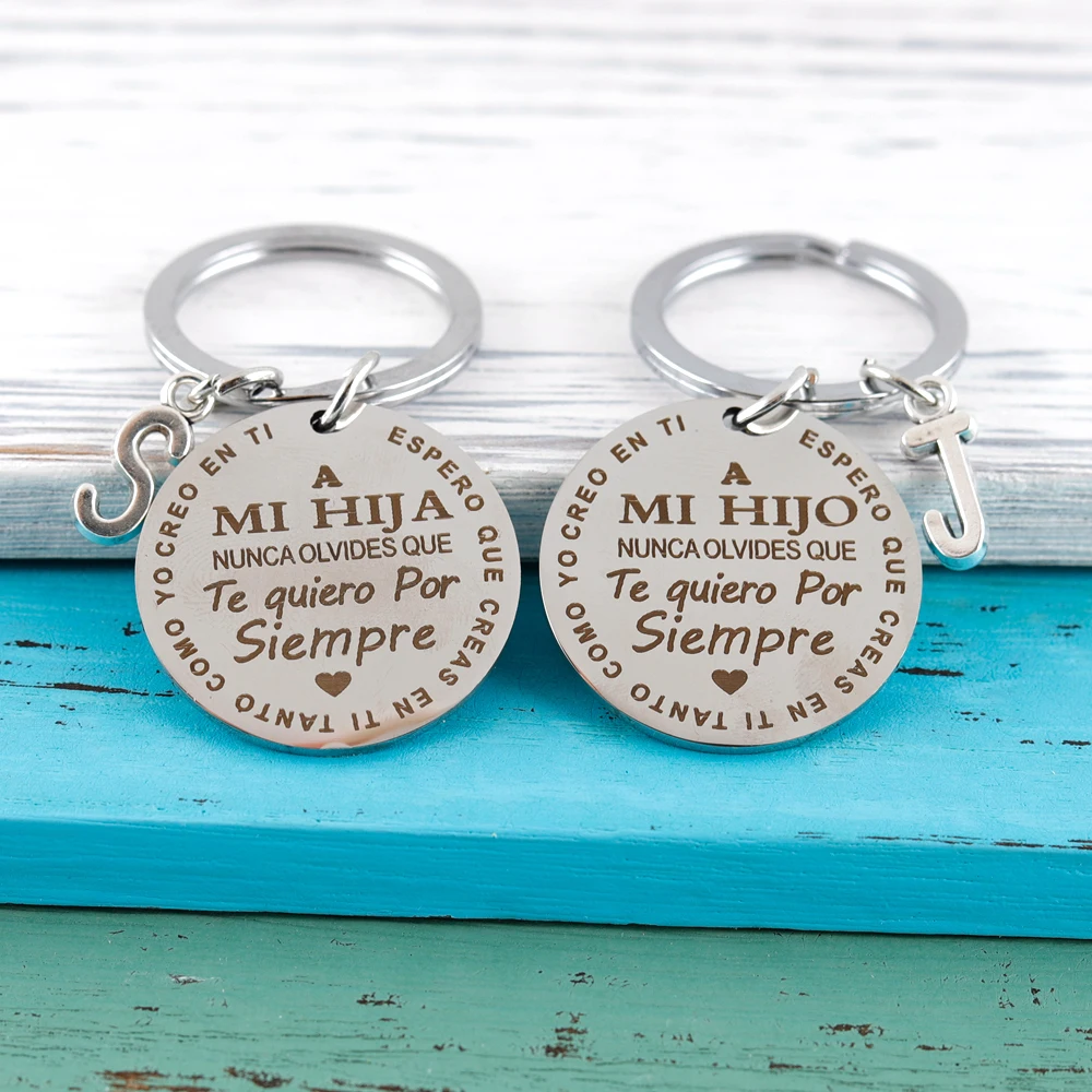 Spanish To My Son Daughter I Love You Inspirational Gift Keychain for Kids Best Gift Idea for Son Daughter Stocking Stuff Gifts