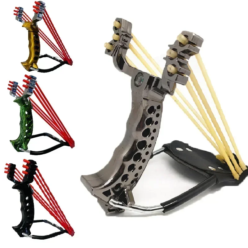 Traditional Folding Slingshot Hunting Catapult Rubber Band Powerful Outdoor Shooting Fishing Game Sling Shot