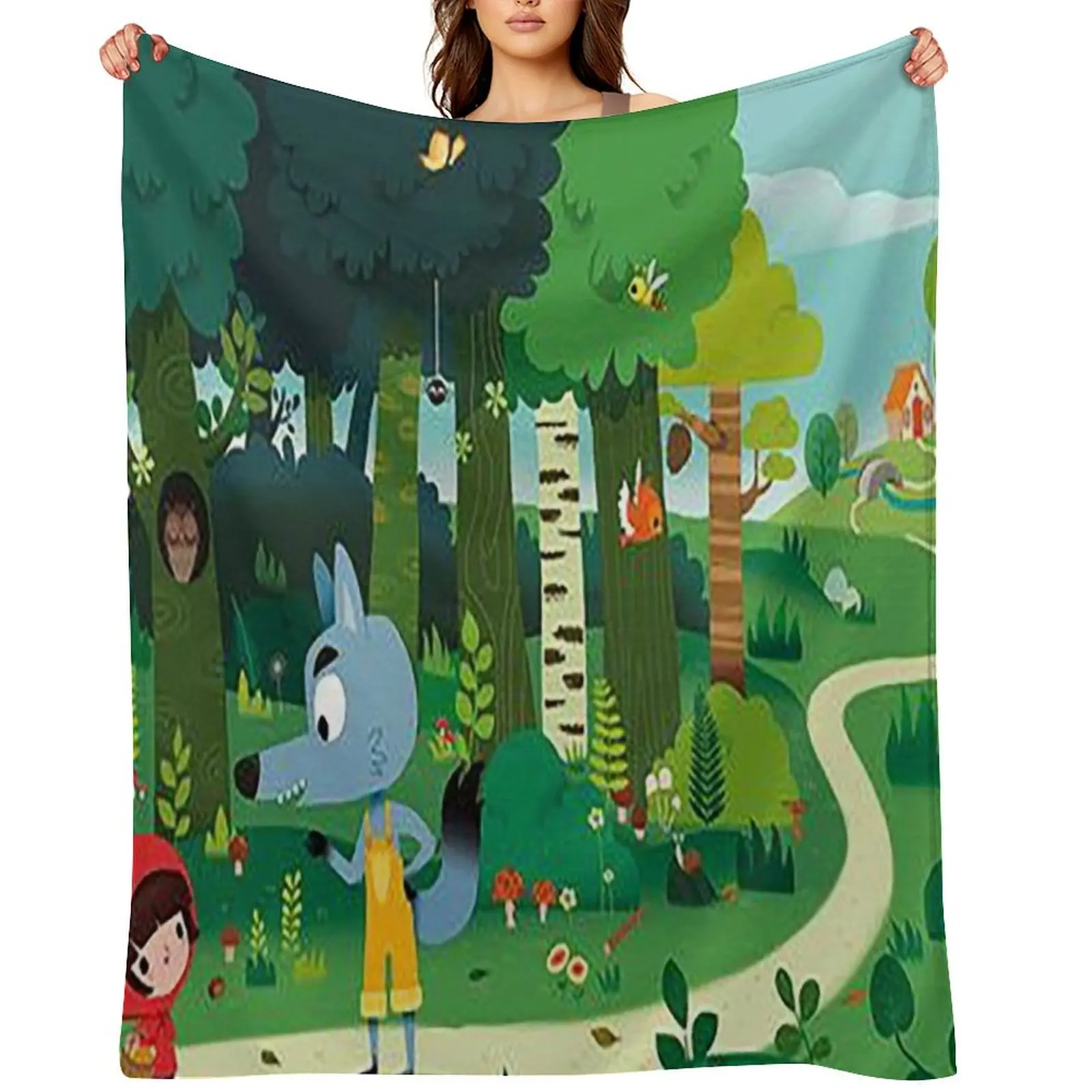 

sneaky sasquatch Throw Blanket Hair Travel For Baby funny gift Blankets
