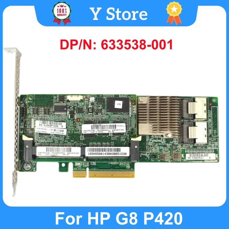 Y store 633538-001 original para hp g8 p420 servidor matriz cartão 512m 1g 2g cache bateria 631670-b21 633542-001 660093-001 navio rápido
