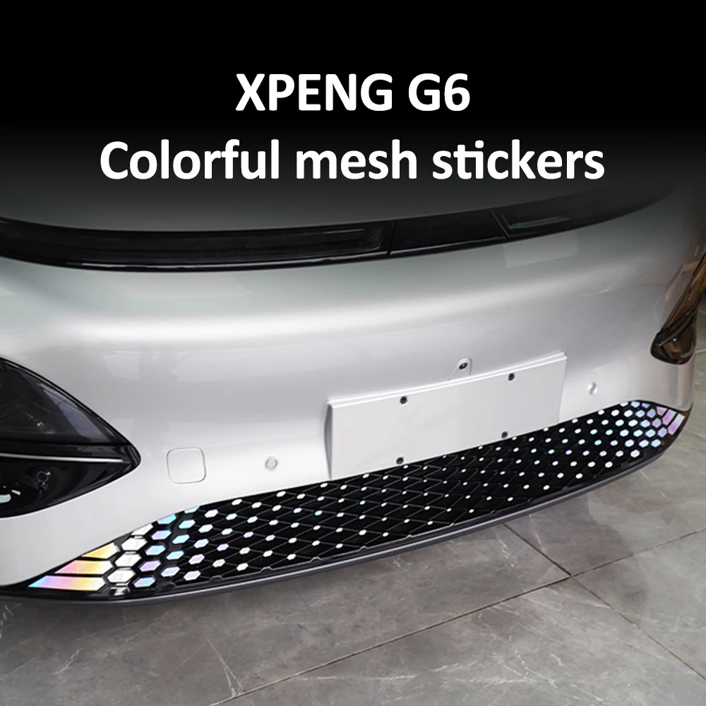 

Suitable For Xpeng G6 Starry Sky Front Face Colorful Mesh Stickers Film Front Bar Color Upgrade Accessories Exterior Decoration