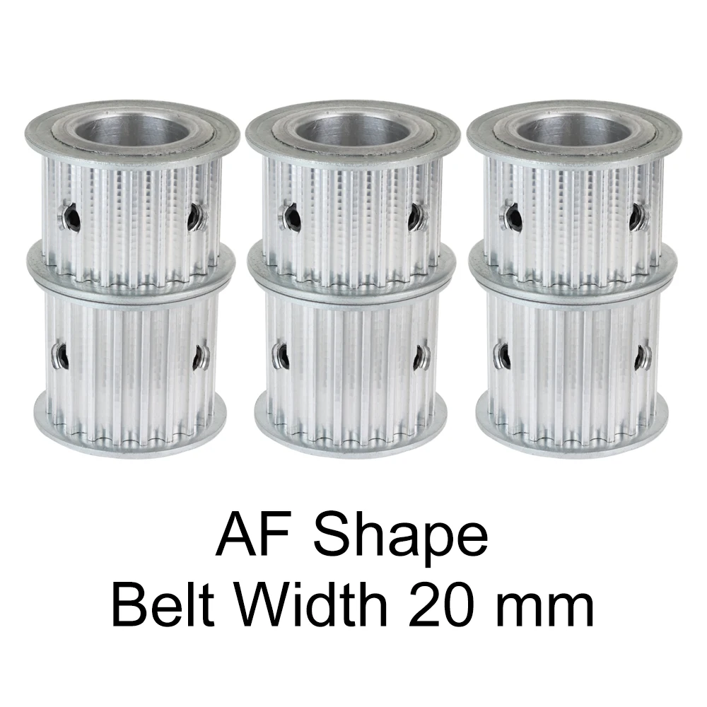 26T 5 メートルタイミングプーリー円弧歯 AF 形状ボア 8-20 ミリメートル電気モーター合金プーリーホイール 26 歯 10/15/20/25 ミリメートルベルト幅