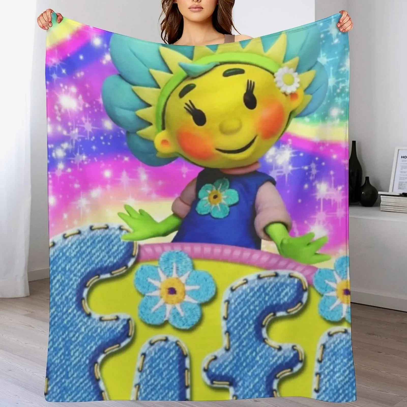 

Fifi and the flowertots Throw Blanket Multi Use Warm Blanket for Living Room Bedroom