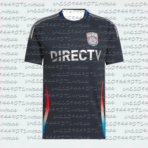San Diego FC 2025/26 Inaugural Away Jersey Men's Soccer Shirt MLS Football Jersey Fan Version Dark Navy Red Blue Gradient Kit
