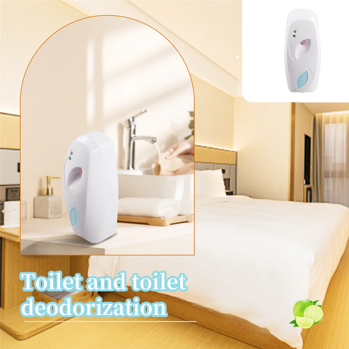 

Air Freshener Spray Automatic Bathroom Timed Air Freshener Dispenser Wall Mounted, Automatic Scent Dispenser for Home LPY