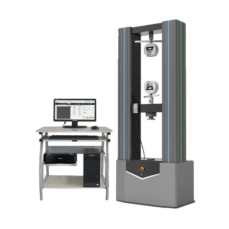 Electronic universal tensile testing machine, rubber plastic metal tensile compression tester