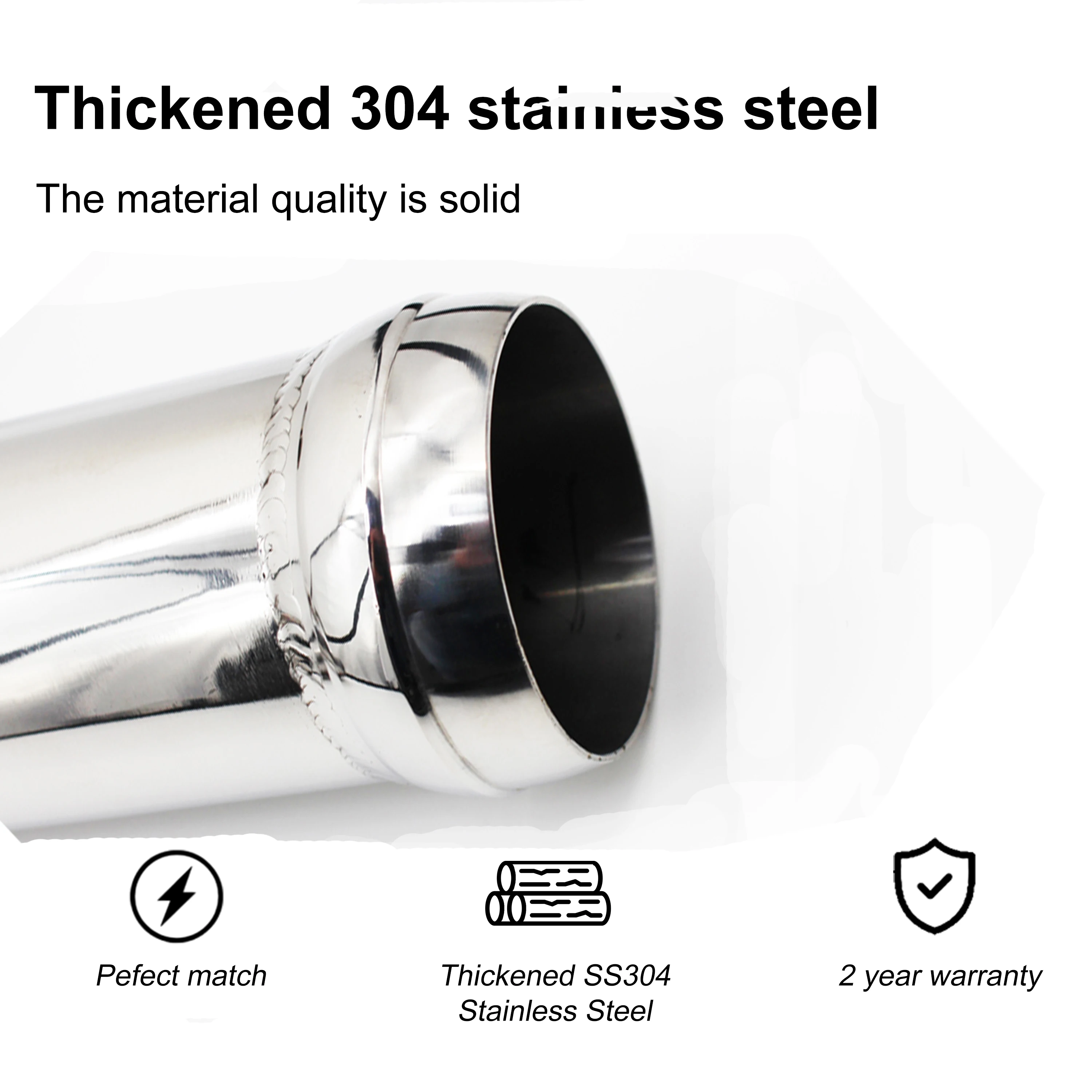 ACE Fitment Auspuff für Benz CLA220 W117 2.0T Free Flow Downpipe mit Katalysator Hochwertige SUS304 Auspuffanlagen – Detail 8