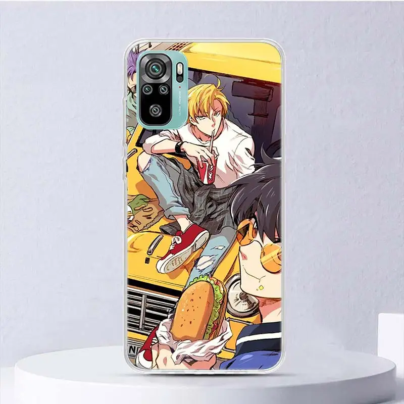 Banana Fish Anime Soft Case For Xiaomi Redmi Note 13 12S 11S 10S 12 11 10 Phone Cover 11T 11E Pro Plus 9 9S 8 8T Shell Coque Not