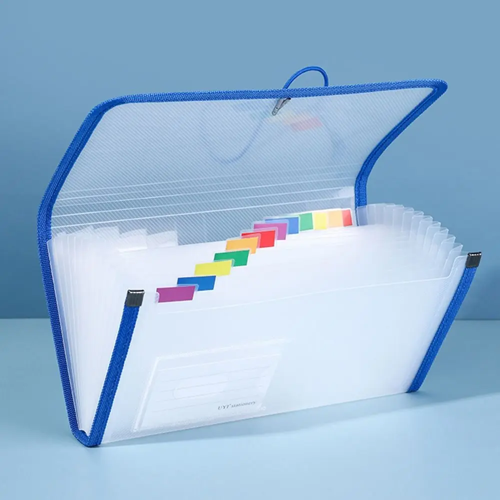 High Quality PP B6 File Folder Classification Waterproof Receipt Holder Strap Design Bill Storage Bag Entrance Decoration