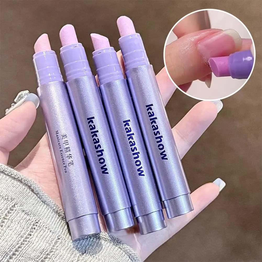 3-in-1 Cuticle Oil Pen Hand Armor Essence Brush Cuticle Pusher Manicure Care Tools Dead Skin Cuticle Remover Pen Nail Art Pen