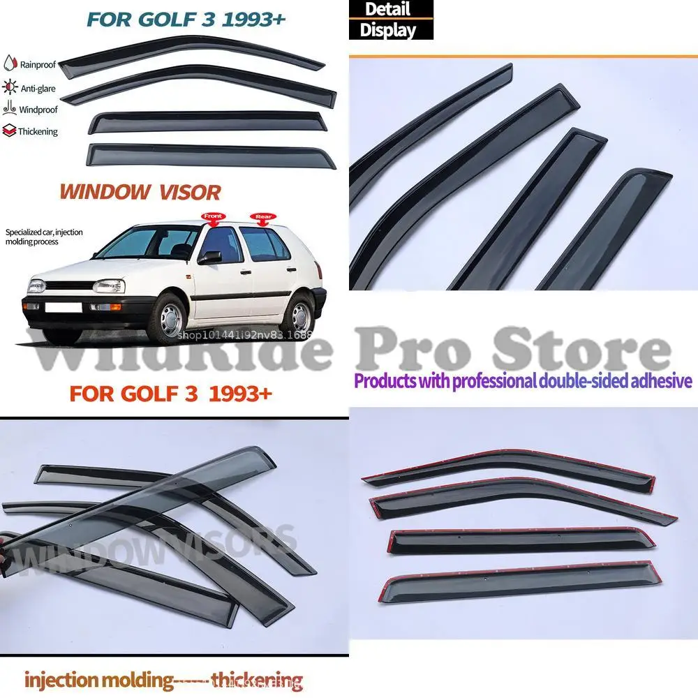 1 set For Volkswagen Golf 3 MK3 1993+ Rain Visors Window Deflectors Export Foreign Trade