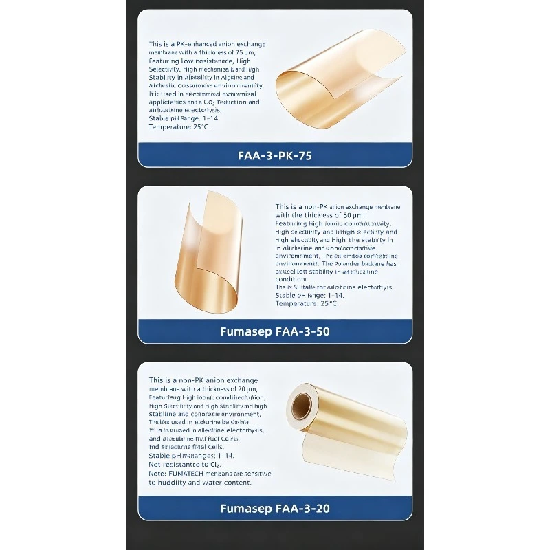 Reinforced Anion Exchange Membrane FAA‑3‑PK‑130 FAB‑PK‑130 AEM For CO2 Reduction Water Electrolysis Fuel Cell Lab Accessories