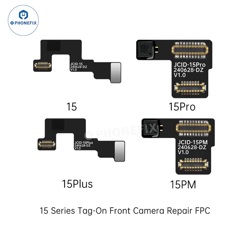Imagem -05 - Jcid V1se V1s Pro Cabo Fpc de Reparo de Câmera Frontal com Etiqueta de Solda Livre sem Desmontagem para Iphone 1415 Pro Max