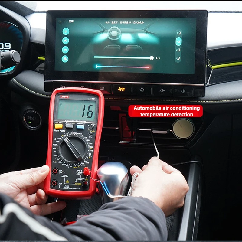 UT107 +/UT105 + مقياس متعدد رقمي للسيارات قياس سرعة إصلاح السيارات الجهد الحالي المقاومة متر أداة كهربائي