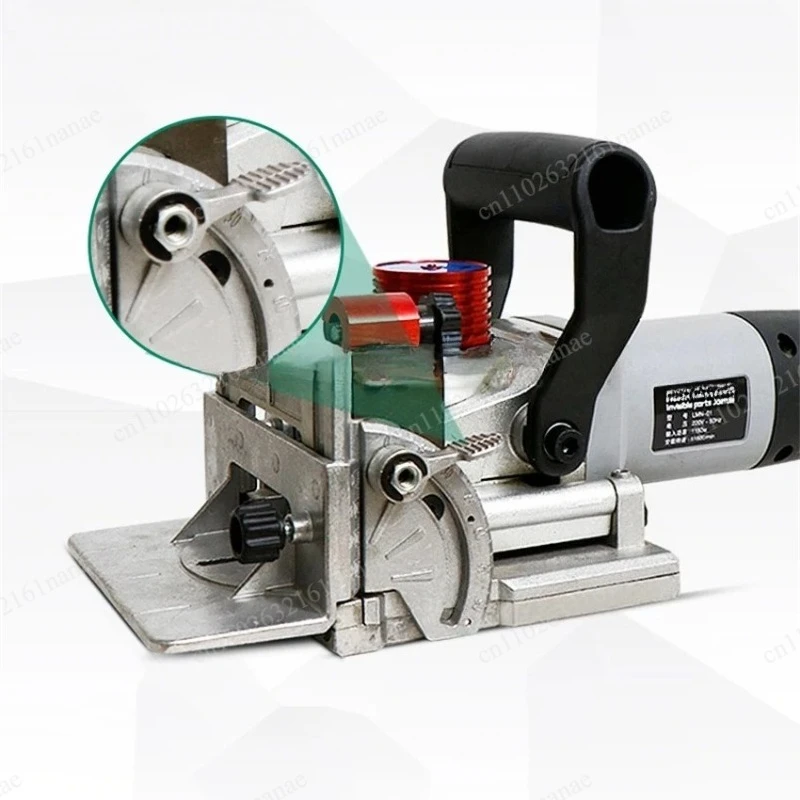 

Portable Oblique Hole Grooving Equipment, 3-Slot Furniture Connection Processing Device 220V