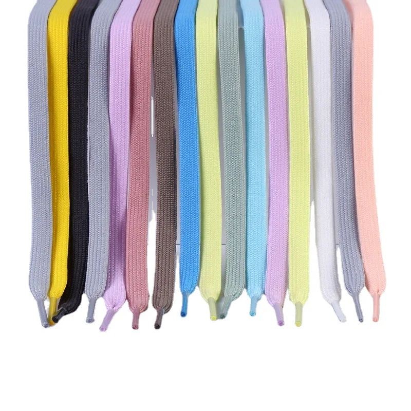 Classic Solid Color Laces 0.8cm Wide Flat Shoes Sneakers shoelaces Shoe Accessories 100/120/140cm shoelace 1Pair