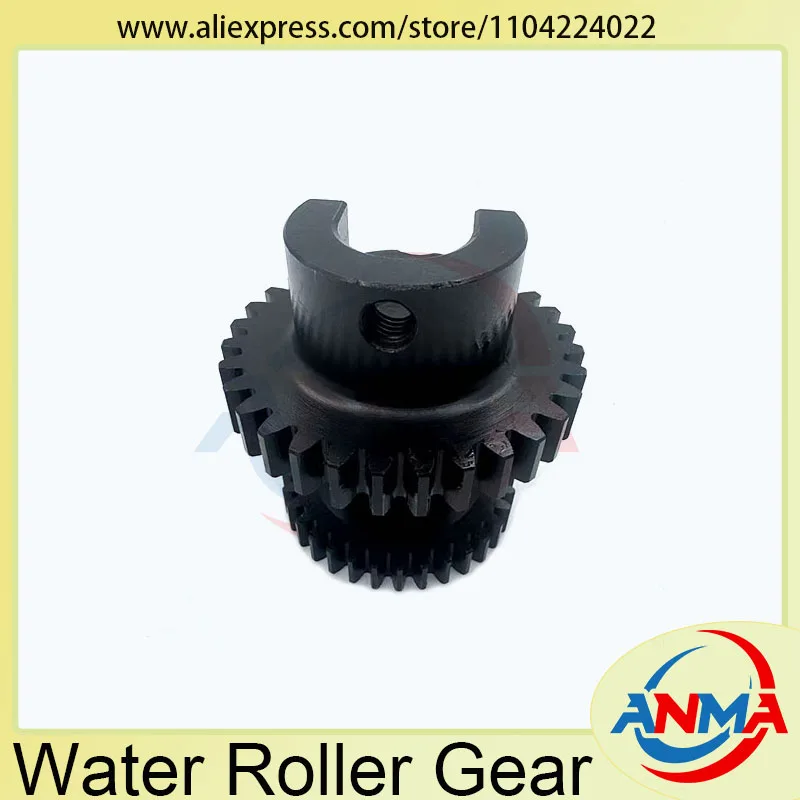 

1 шт., двухрядная шестерня с водяным роликом для запасных частей печатной машины Heidelberg GTO46 GTO52, 1 шт.