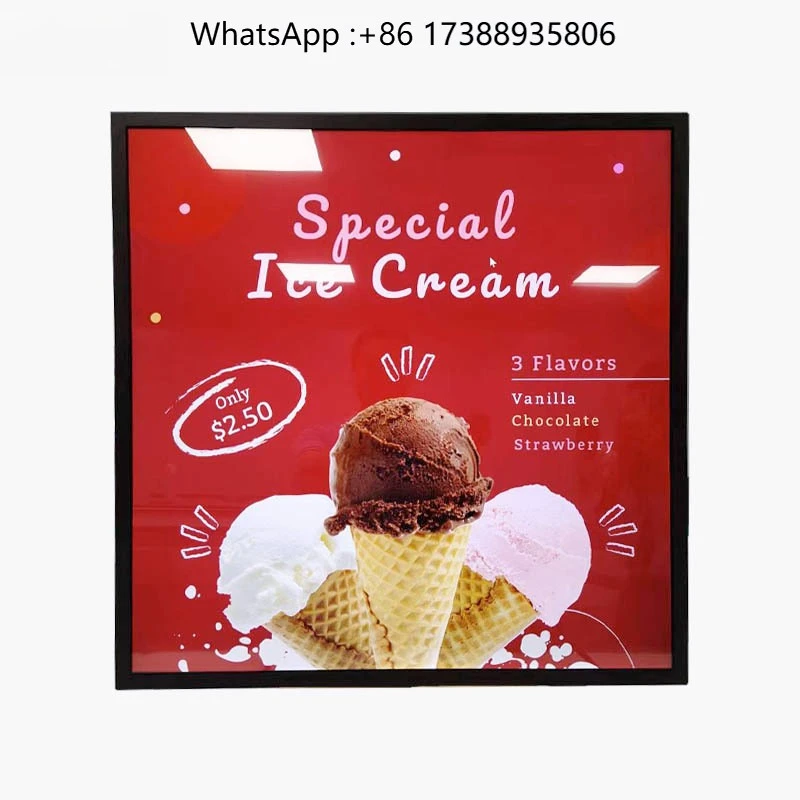 Square LCD Poster Screen Advertising Equipment for Display and Promotion
