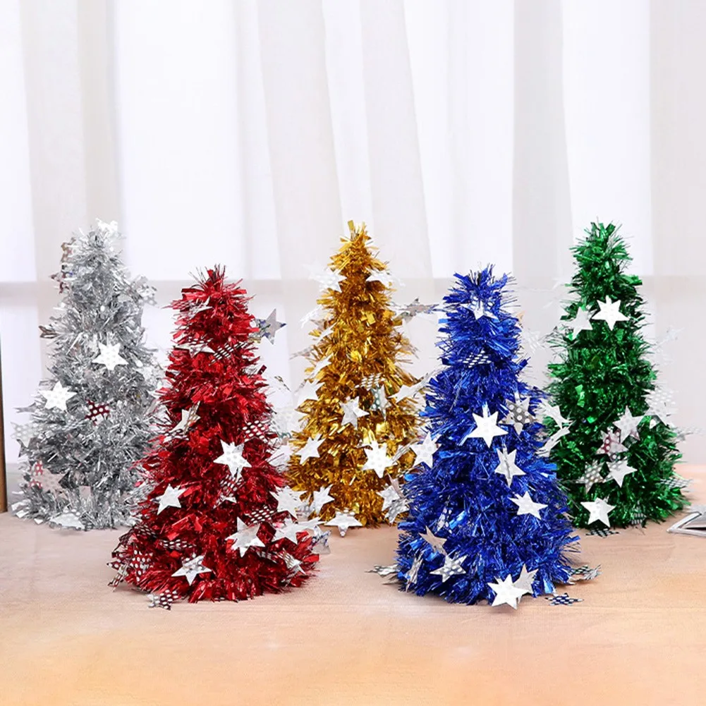 

Tabletop Decor Artificial Christmas Tree 5 Color Christmas Decor Party Ornaments Plastic + PVC Small Practical