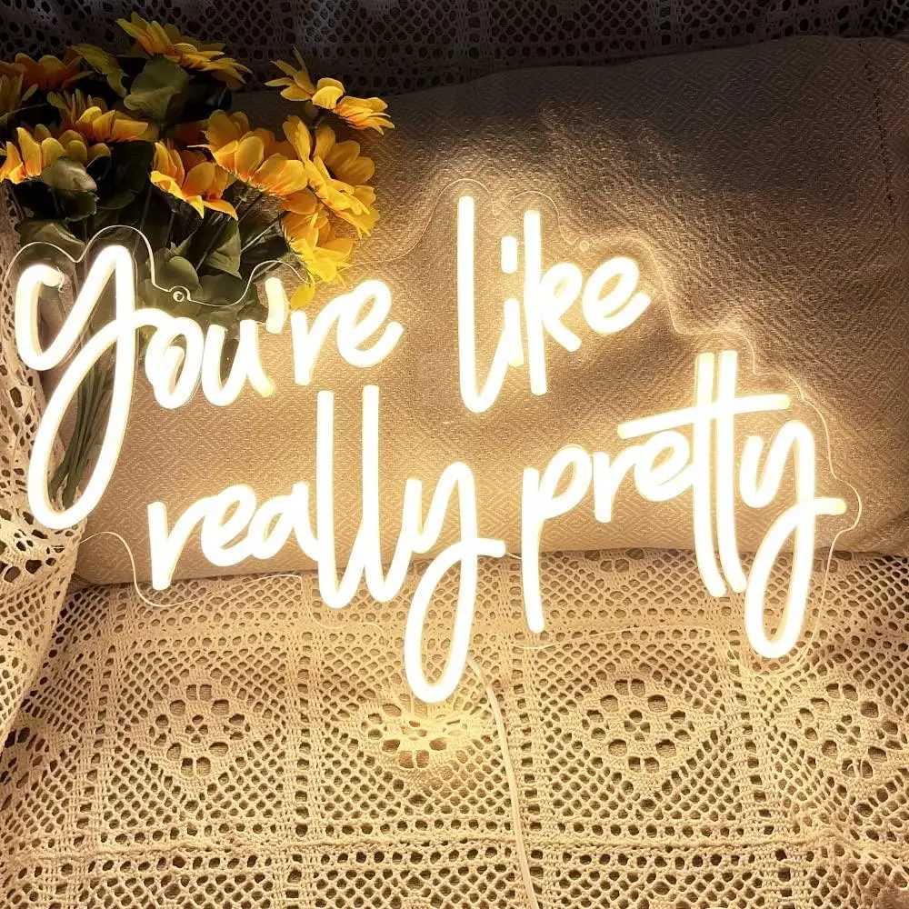 

You Are Like Really Pretty Неоновая вывеска Светодиодная USB-питание Неоновые вывески Настенный декор для спальни Девичник Комната для девочек-подростков