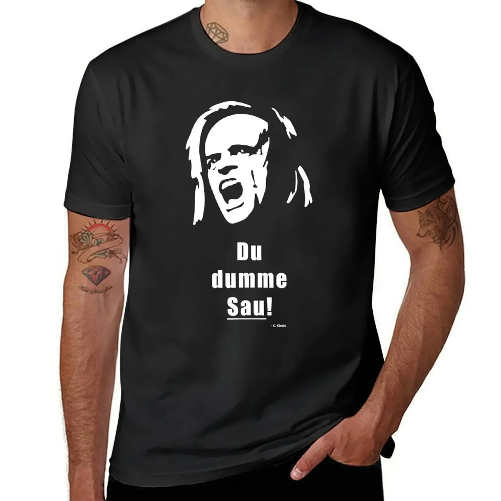 Klaus Kinski - sow T-Shirt graphic shirts anime t shirts shirts men