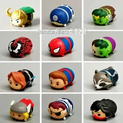 TsumTsum Marvel Avengers Spider-Man Hulk Iron Man Screen Wipe Scarlet Witch Cute Dolls Desktop Ornament Collect Toys Kids Gifts