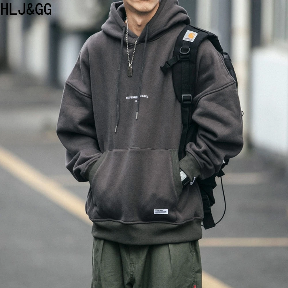 

HLJ&GG American Vintage Men Hoodie Spring Autumn Casual Man Pullover Harajuku Streetwear Sweatshirt Fashion Tops Y2K Male Clothe