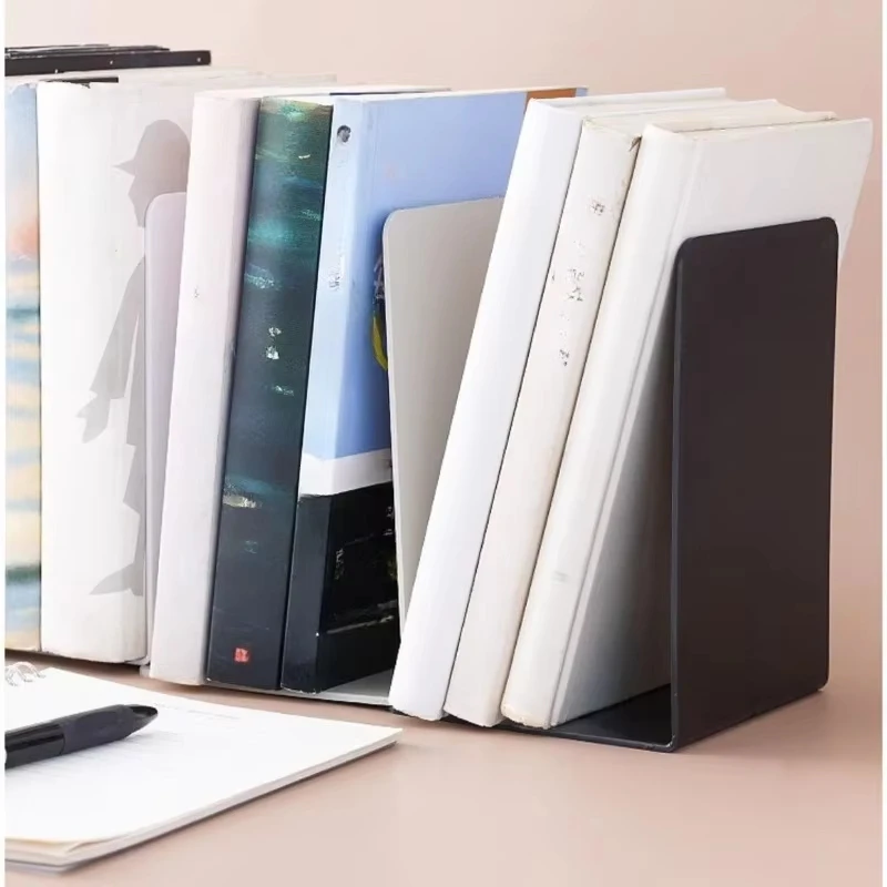 1 Pair Home Office Organization Bookend Bookstop Shelf Heavy Duty Bookshelf Brackets Sturdy Bookshelves Partitions Kitchen