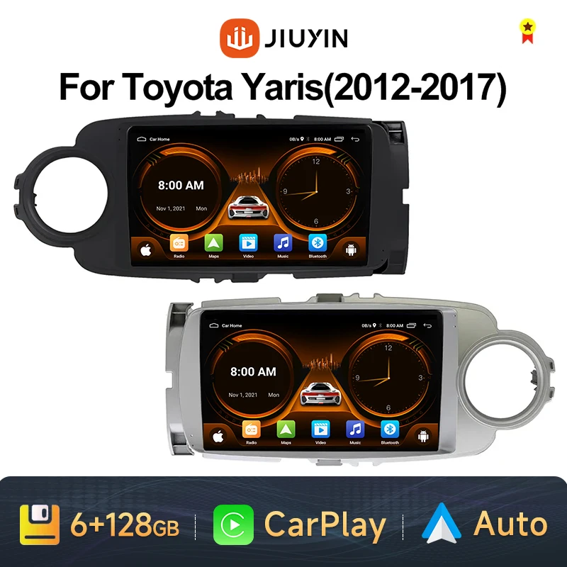 

JIUYIN 2 Din Android Auto Car Radio Multimedia Video For Toyota Yaris LHD RHD 2012-2017 Carplay Stereo gps Navigation No 2din