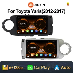 JIUYIN 2 Din Android Auto Car Radio Multimedia Video For Toyota Yaris LHD RHD 2012-2017 Carplay Stereo gps Navigation No 2din