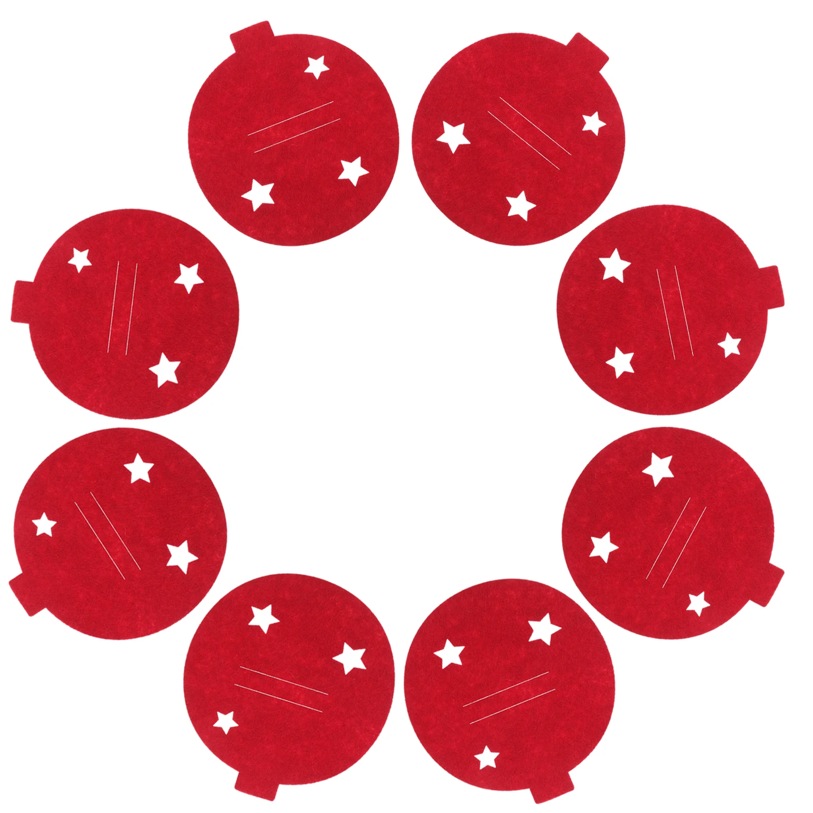 

8 Pcs Tableware Christmas Cutlery Set Utensil Pouch Decorations Holder for Party Elegant