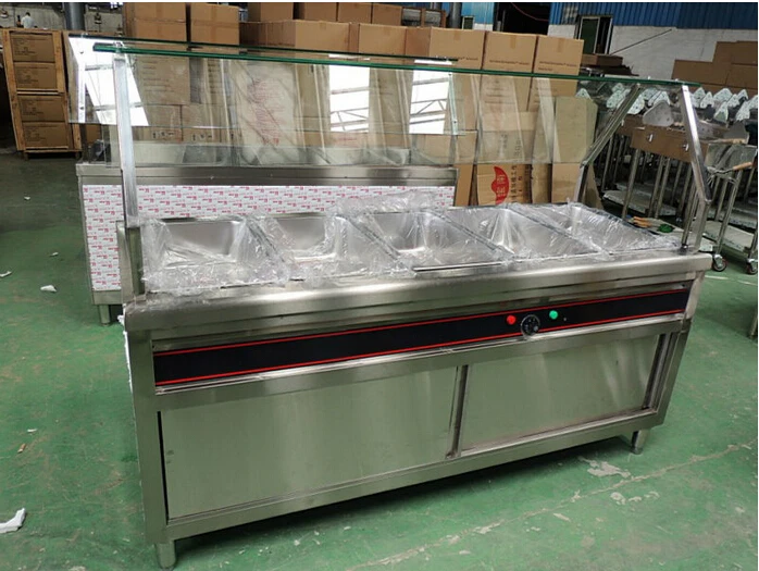 Electric Bain Marie Food Warmer Counter For Hot Buffet Food Display