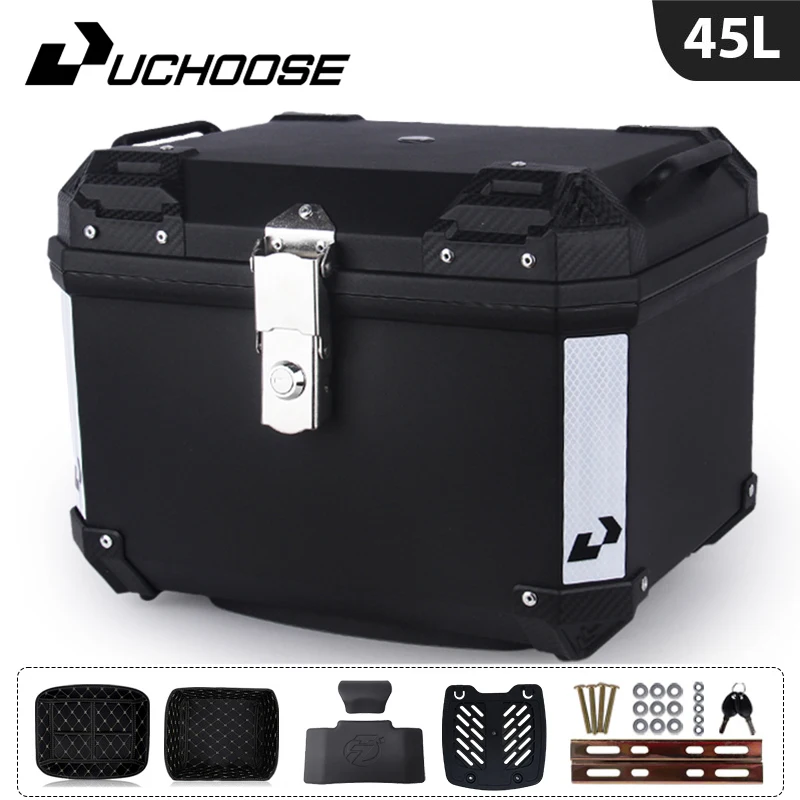 45L Motorcycle Tail Box Universal For R1200GS R1250GS F800GS F850GS G310gs F750gs Large Capacity Top Rear Luggage Tool Tail Box