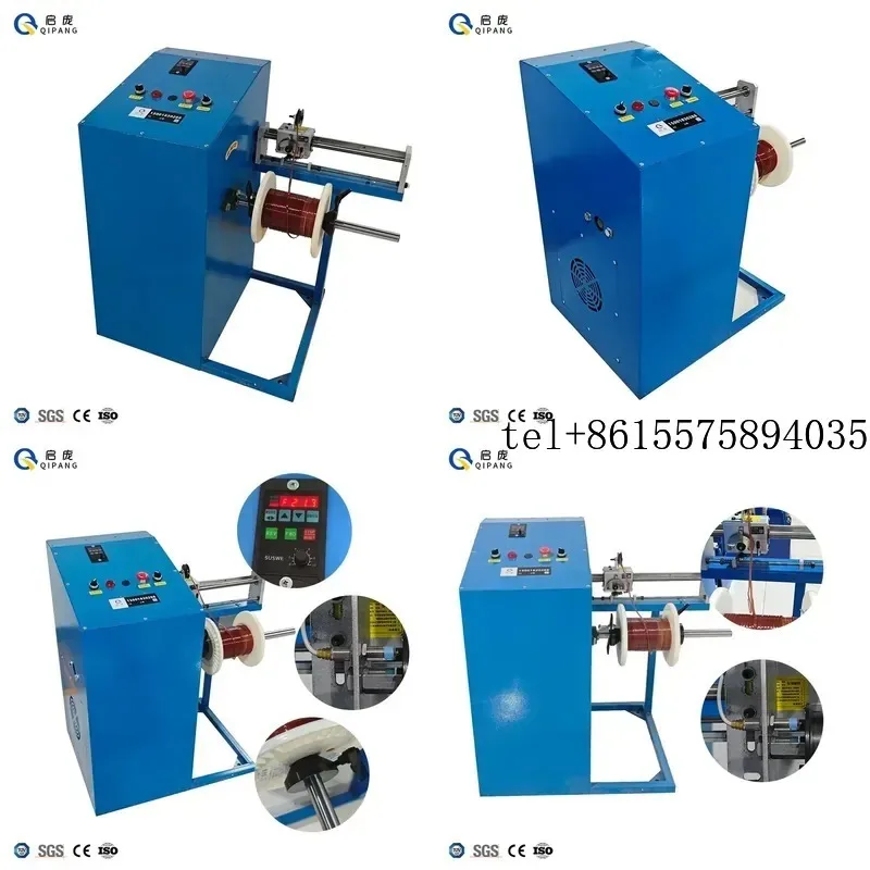 

Hot Automatic Steel Wire Rewinder QP400 Optical Fiber Take up Machine Cable Spool Winding Machine