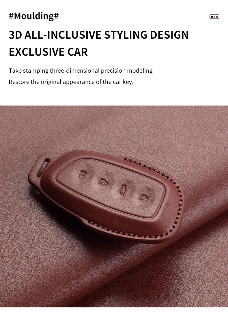 Leder Auto Smart Key Fall Abdeckung für Haval Great Wall Hover h1 h4 h6 h7 h9 f5 f7 h2s GMW Jolion 2022 Dargo Schutz Schlüssel anhänger – Detail 7