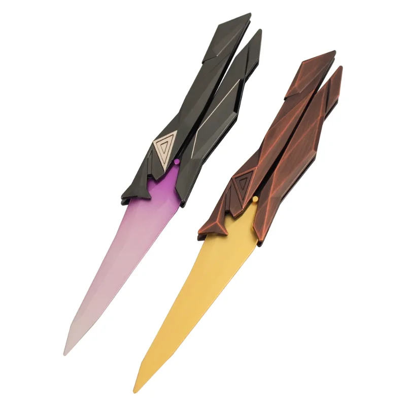Em estoque 22cm anime valorant singularidade 2.0 borboleta faca jogo peropheral lâmina não afiada espada arma para crianças presente de aniversário
