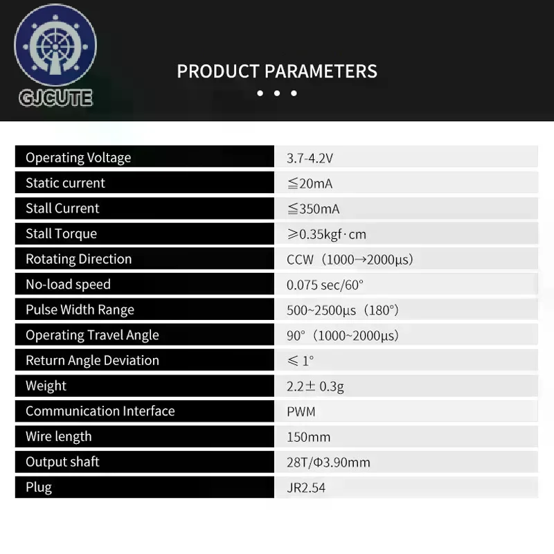 Mikro serwa cyfrowe 2g Mini serwa do modeli samochodów RC F3P, mikro serwa do samolotów, modeli z stałym skrzydłem, helikopterów, łodzi, robotów z kanałami wentylacyjnymi