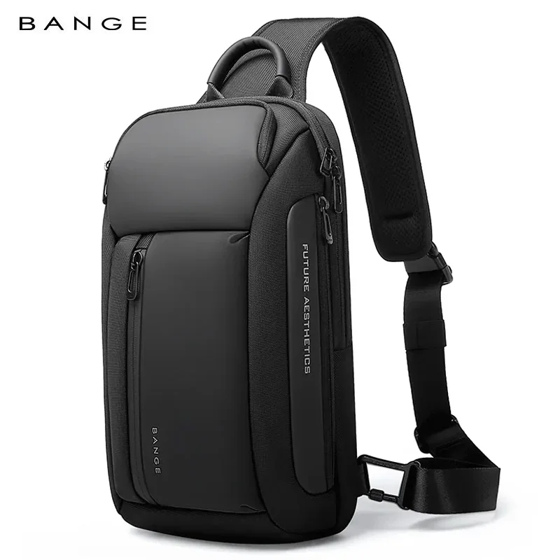 BANGE New Men MultiFunction Sports Cross Bag Waterproof Crossbody Bag Lightweight Messenger Sling Bag for Travel Outdoor Daypack