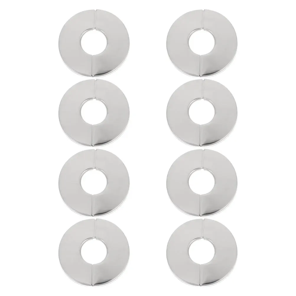 

8Pcs Stainless Steel Pipe Covers Plumbing Wall Flange Plate Round 24mm Diameter Pipes Kitchen Bathroom Plumbing Covers Plates