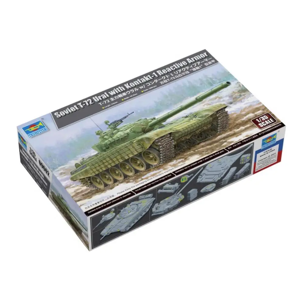 Trumpeter 09602 1/35 Scale Soviet T-72 Ural with Kontakt-1 Reactive Armor