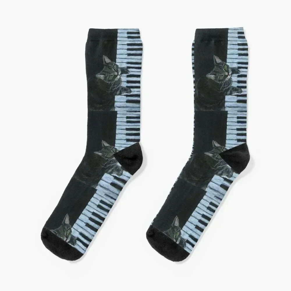 

Catgang Meowzart Socks custom sports floral sports and leisure crazy Socks For Women Men's